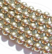 4x Swarovski Crystal Pearls 5810 Round Bronze 12mm