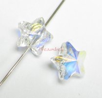 4x Swarovski Elements Crystal 5714 Star Clear AB 8mm New