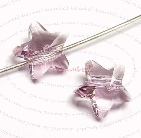 4x Swarovski Elements Crystal 5714 Star Light Amethyst 8mm New