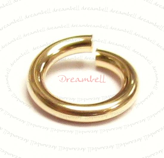 10x 14K Gold Filled Open Jump Rings 6mm 18 gauge Wire
