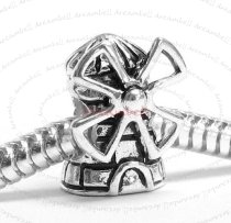 Sterling Silver DUTCH WINDMILL Bead for European Charm Bracelets