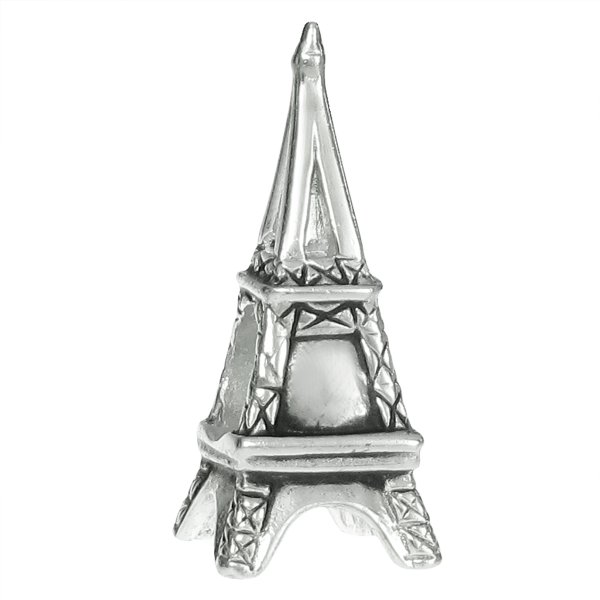 Sterling Silver PARIS EIFFEL TOWER Bead for European Charm Bracelets
