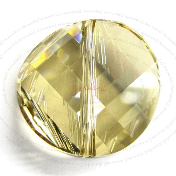 1x Swarovski Elements Crystal 5621 Twist Bead Crystal Golden Shadow 18mm