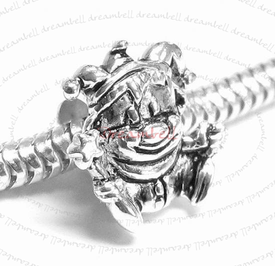 Sterling Silver Cute CLOWN My BABY BOY Bead for European Charm Bracelets