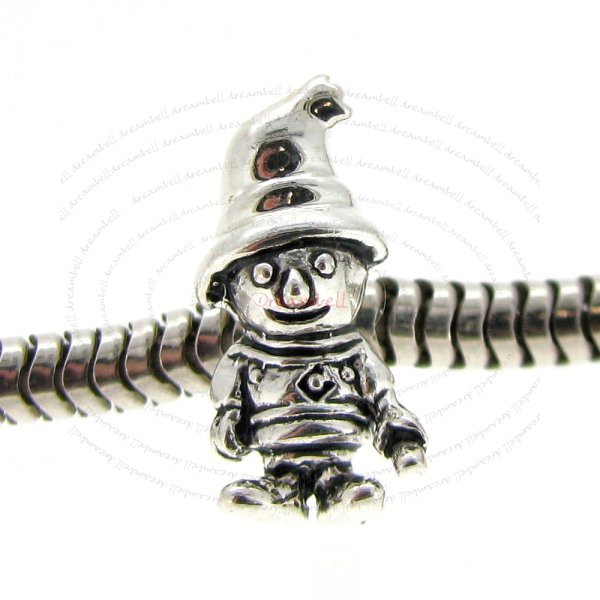Sterling Silver Little Witch Wizard Dwarf Bead for European Charm Bracelets