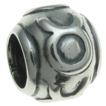 Sterling Silver Zodiac TAURUS Bead Tube for European Charm Bracelets