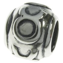 Sterling Silver Zodiac TAURUS Bead Tube for European Charm Bracelets