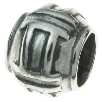 Sterling Silver Zodiac GEMINI Bead Tube for European Charm Bracelets