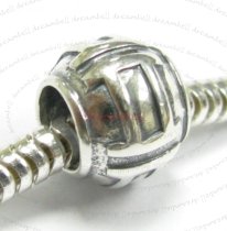 Sterling Silver Zodiac GEMINI Bead Tube for European Charm Bracelets