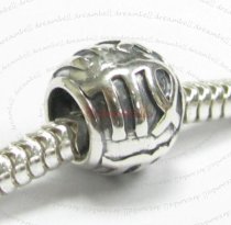 Sterling Silver Zodiac VIRGO Bead Tube for European Charm Bracelets