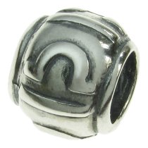 Sterling Silver Zodiac LIBRA Bead Tube for European Charm Bracelets