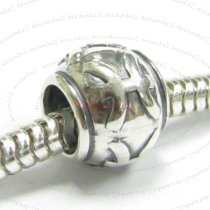 Sterling Silver Zodiac PISCES Bead Tube for European Charm Bracelets