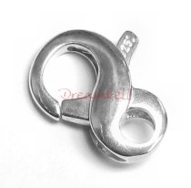 Sterling Silver INFINITY Lobster Clasp 9x14.5mm LARGE