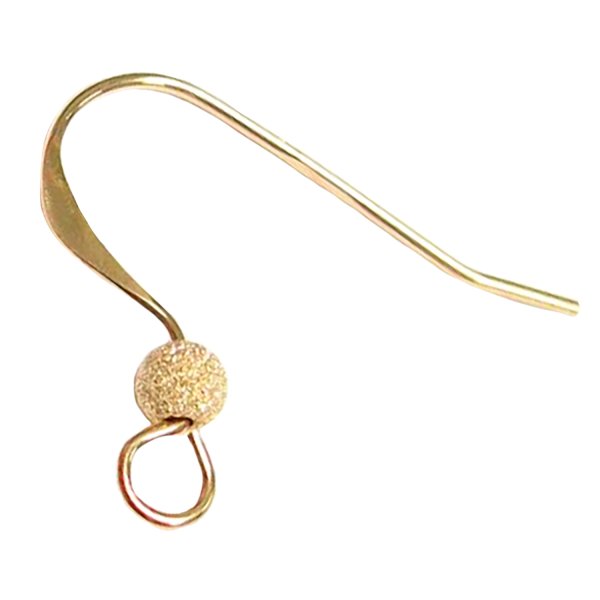 4x 14K Gold Filled ear wire French Hook Earwires STARDUST Ball
