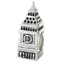 Sterling Silver London BIG BEN CLOCK Bead for European Charm Bracelets