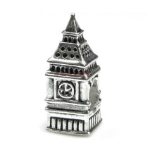 Sterling Silver London BIG BEN CLOCK Bead for European Charm Bracelets