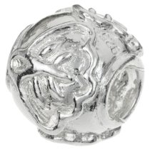 Sterling Silver LEAF Bead for European Charm Bracelets