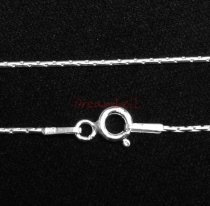 1x Sterling Silver Boston Link Chain with spring clasp 16″