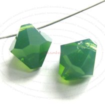 12x Swarovski crystal 6301 Top Drill Bicone Palace Green Opal 6mm