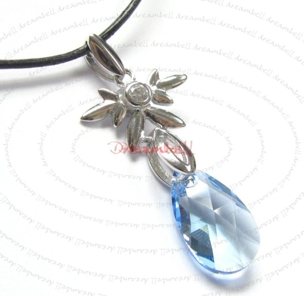 1x STERLING SILVER BAIL Flower Bail SLIDE PENDANT CONNECTOR w/ CZ crystal