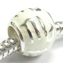 Sterling Silver Zodiac HOROSCOPE SCORPIO Enamel Bead for European Charm Bracelets