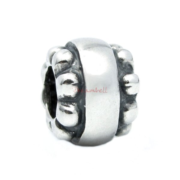 Sterling Silver Candy Bead for European Charm Bracelets