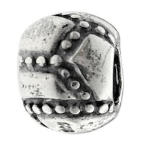 Sterling Silver Round BALL Beads for European Charm Bracelets 9mm