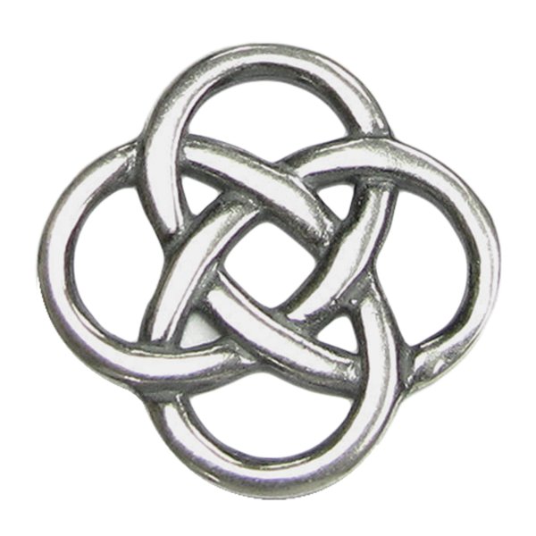 1x Sterling SILVER Chinese Knot Round Chandelier Connector 18mm
