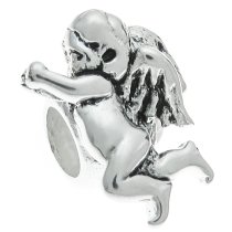 Sterling Silver LOVE ANGEL CUPID Bead for European Charm Bracelets
