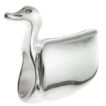 Sterling Silver SWAN DUCK Bead for European Charm Bracelets
