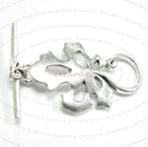1x Sterling silver Garden Flower Toggle Clasp Bead 36mm