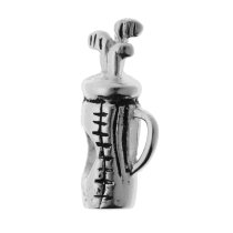 Sterling Silver GOLF CLUB BAG for European Charm Bracelets