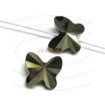 6 Swarovski Elements Crystal 5754 Butterfly Bead 8mm Metallic Light Gold AB 2x