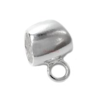 Sterling Silver 6mm Cord Pendant Bail Connector