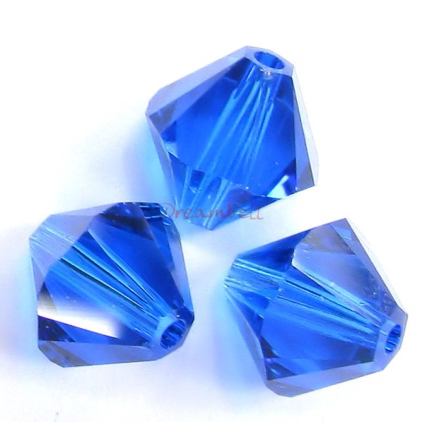 12 x Swarovski Elements Xilion Crystal 5328 Capri Blue 8mm