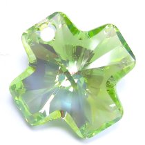 1x Swarovski Elements Austrian Crystal 6866 Cross Pendant Peridot AB