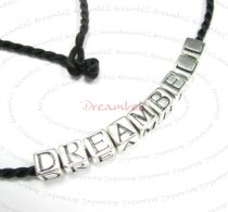 Chinese HAND KNOTTED SILK PENDANT CORD Necklace Black for European Bead Charm 31.5"