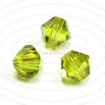 24x Swarovski Elements Xilion Crystal 5328 Light Olivine 4mm
