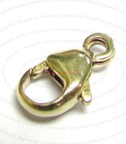 1X 14k gold filled LOBSTER Trigger CLASP BEAD 9mm
