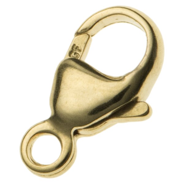 1X 14k Gold Filled Lobster Clasp with Bead Accent | 9mm Secure Jewelry Closure