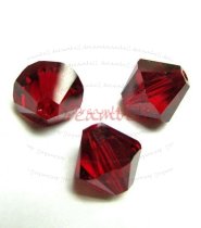 24 x Swarovski Elements Xilion Crystal 5328 Siam Red 4mm