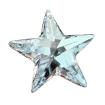 1x Swarovski Crystal Star Clear Pendant AB 28mm