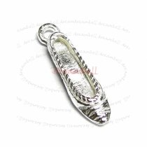 1x Sterling silver Lady Shoe Pendant Dangle Charm 12mm