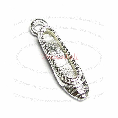 1x Sterling silver Lady Shoe Pendant Dangle Charm 12mm