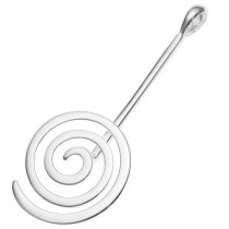 1x Sterling Silver Donut PENDANT Connector Dangle Bail Holder CLASP