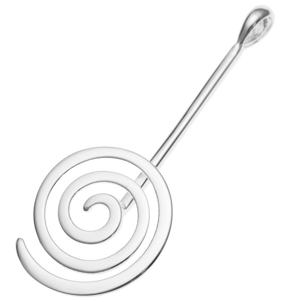 1x Sterling Silver Donut PENDANT Connector Dangle Bail Holder CLASP