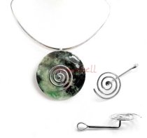 1x Sterling Silver Donut PENDANT Connector Dangle Bail Holder CLASP