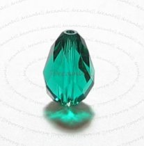 6x Swarovski Elements Crystal 5500 Tear Drop Briolette Beads Emerald 9x6mm