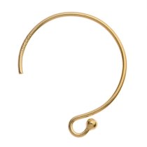 2x 14K Gold Filled ear wire French Hook Dot Earwires