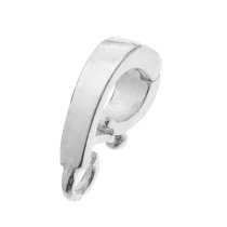 1 x BRIGHT STERLING SILVER CHANGEABLE PENDANT CLASP BAIL